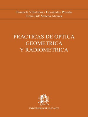 cover image of Prácticas de óptica geométrica y radiometría
